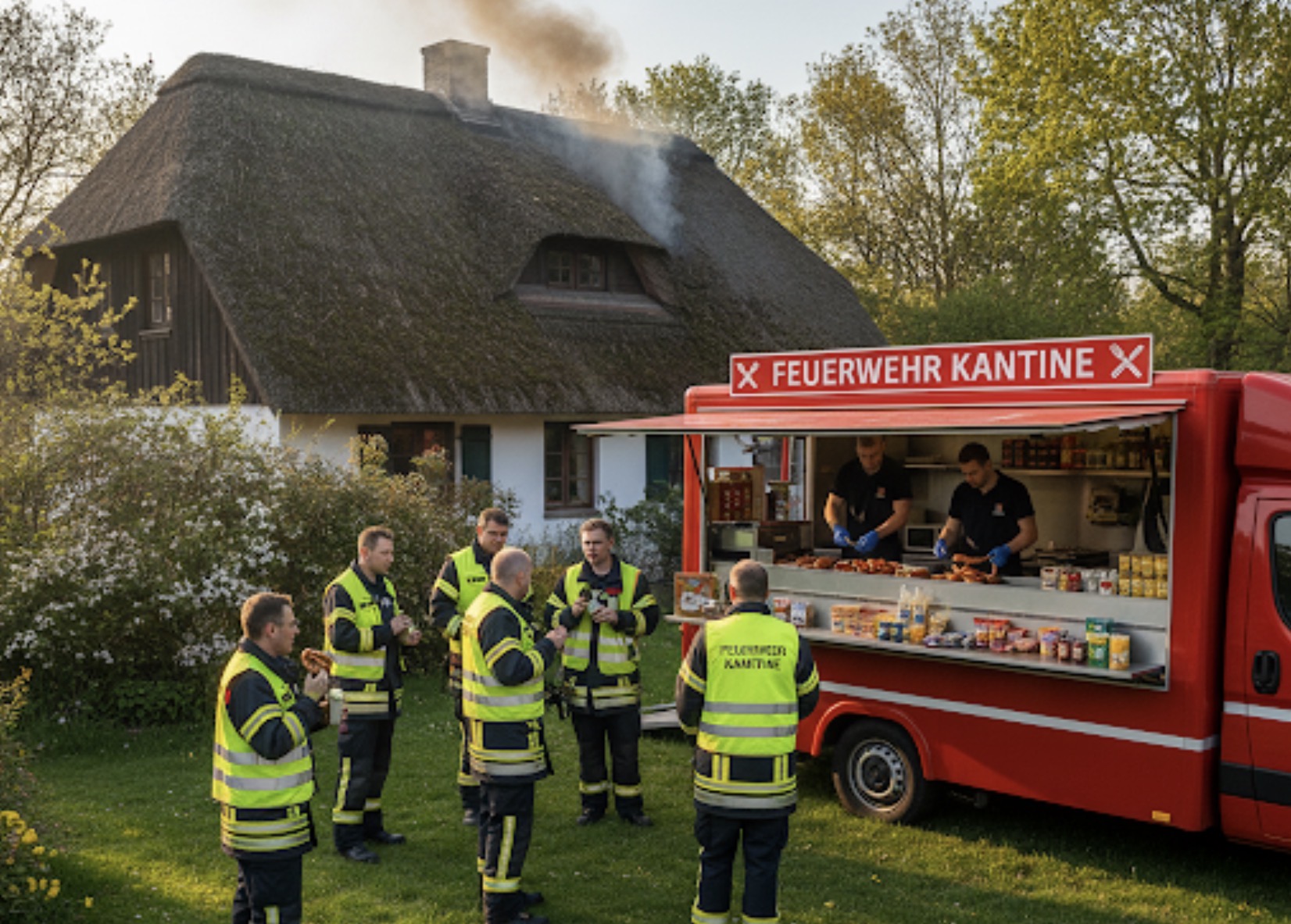 Screenshot Statt Löschen jetzt Flambieren: Westerländer Feuerwehr rüstet auf Gourmet-Köche um
