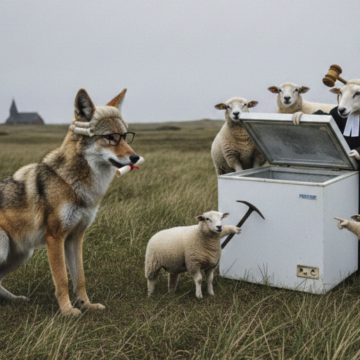 goldschakal in gefriertruhe